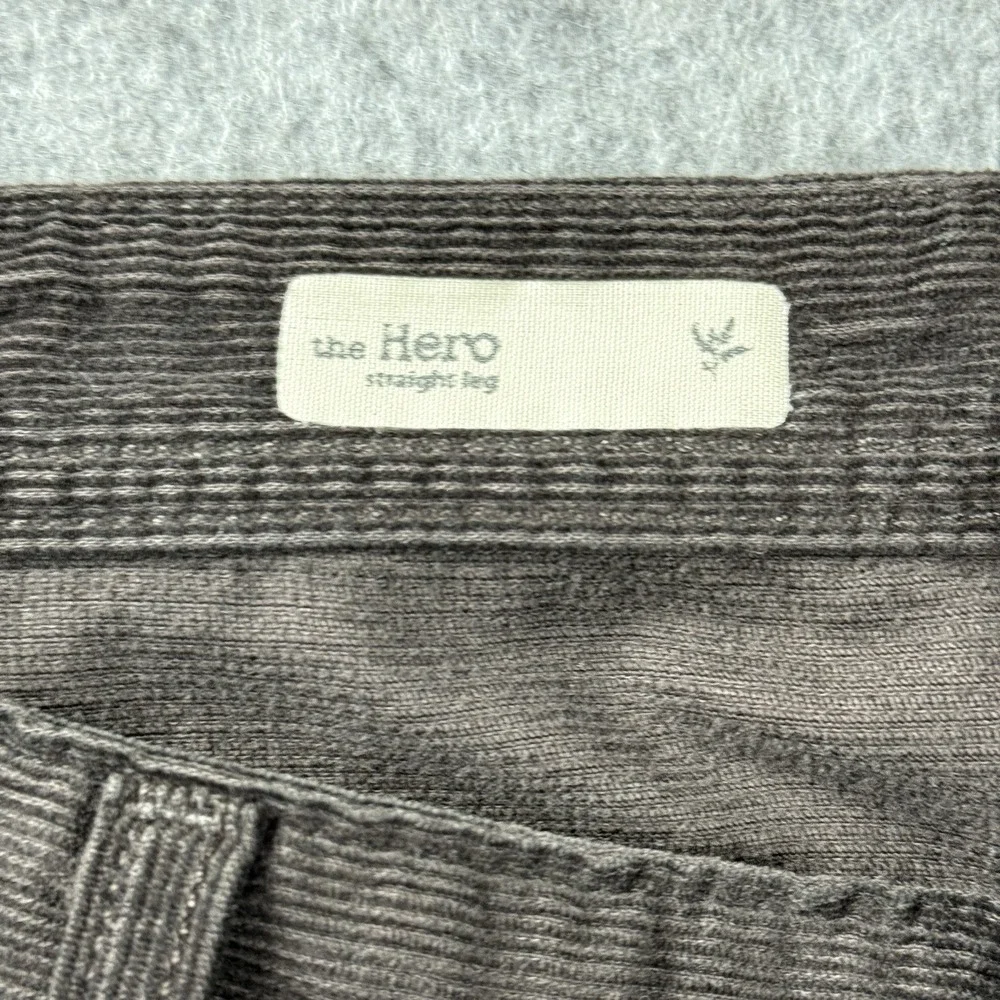 Adriano Goldschmied‎ The Hero Pants Mens 40x29 Brown Corduroy Straight Leg USA
